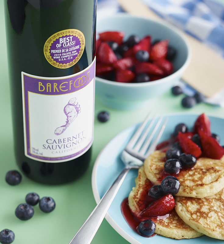 Foottastic Blueberry & Barefoot Pancakes Barefoot Wine & Bubbly